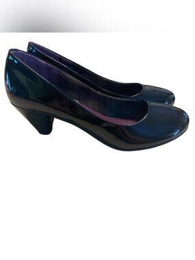 Madden Girl Pumps Womens Size 8.5 Patent Leather Heels Black Shoes Career Kravve